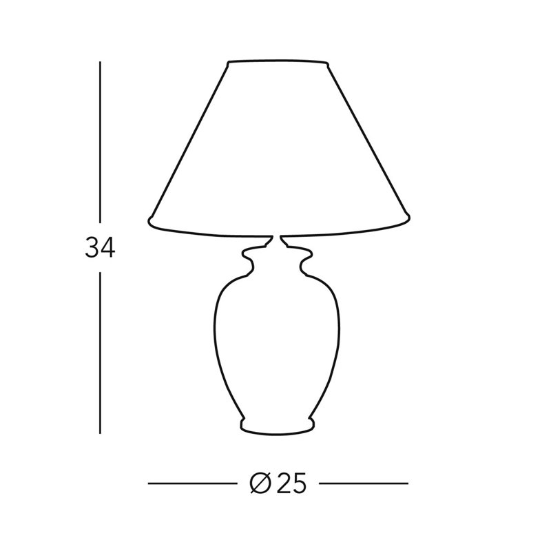 Avorio Table Lamp in Ceramic