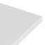 Meuble-lavabo ovale simple de 61 pouces avec comptoir en quartz blanc pur de 1,5 pouce d'épaisseur et finition noire.-366003958-366003961