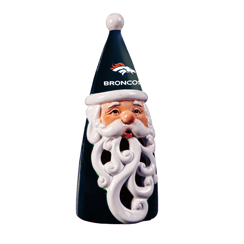 Statuette de père Noël DEL Broncos de Denver, 8 po