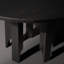 Table de salle à manger ronde en chêne noir-1681155875