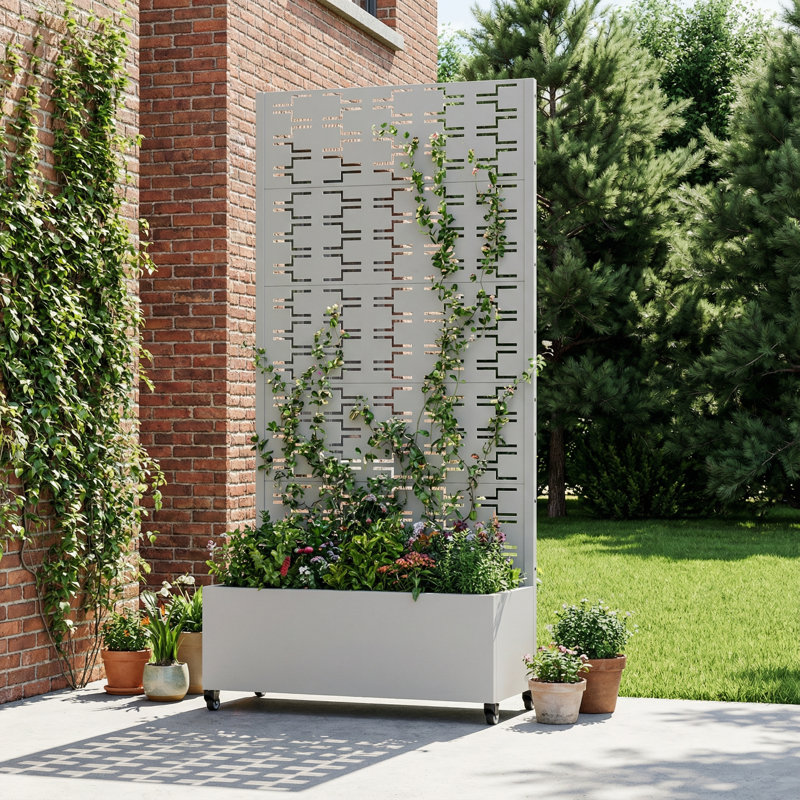 Lit de jardin surélevé rectangulaire, H 73 po x l 35 po x P 16 po, Blanc