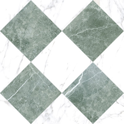 Tavari Carrare et Verde 10 x 10