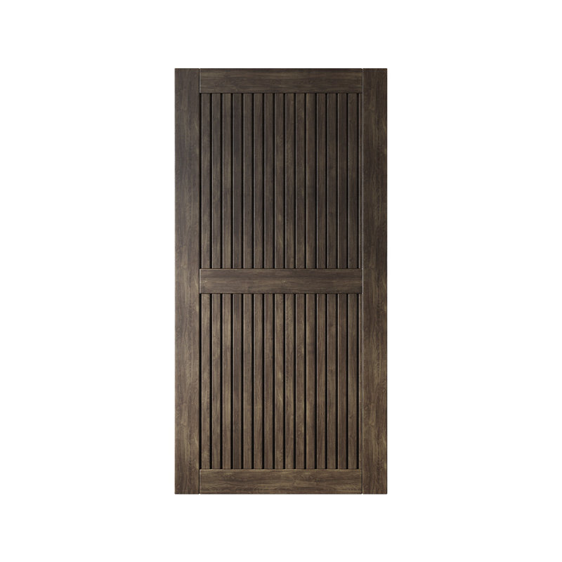 Porte de grange en bois de pin à finition verticale Homacer à rayures verticales Homacer (usage intérieur seulement)