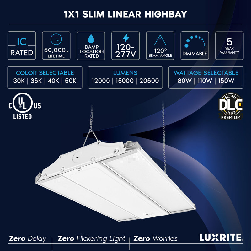 Dimmable Linear High Bay Ceiling Light