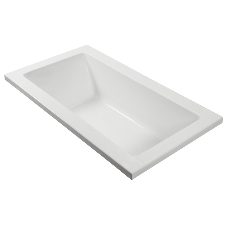 MTI Solutions 26 54" Air Bathtub, Blanc, Encastré