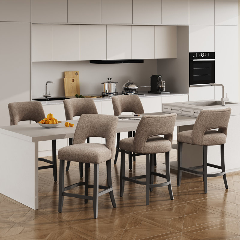 Tabouret de bar Bisto, Brun