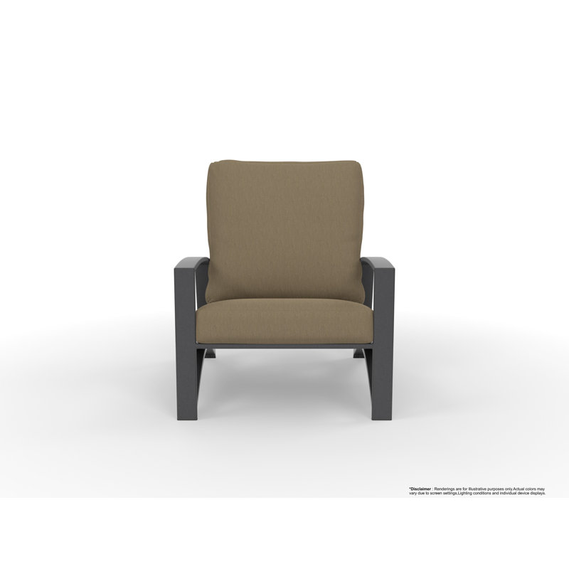Arc Outdoor Lounge Chair, Sahara Cafe, Carbon Black