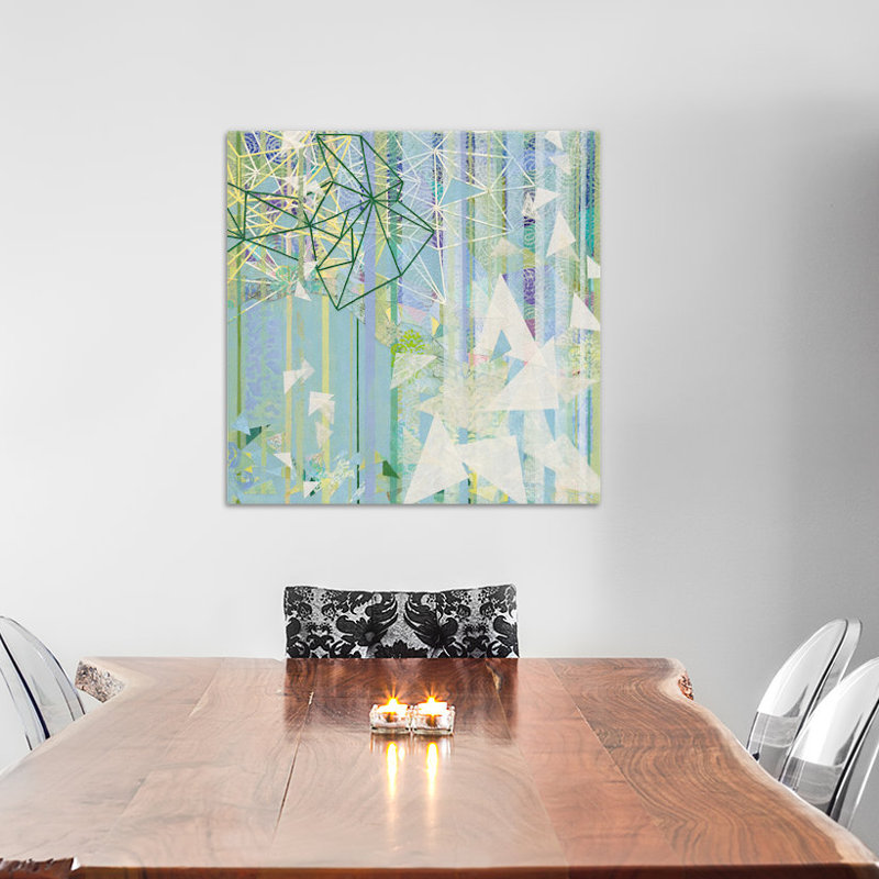 «Hanging Around II», impression sur toile tendue, H 18 po x l 18 po x P 1,5 po, Toile avec cadre noir, Pas de tapis
