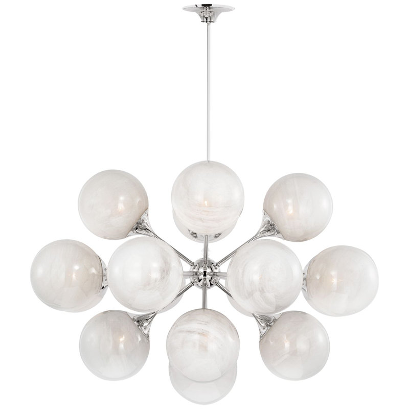 Cristol 17 - Light Chandelier, Polished Nickel