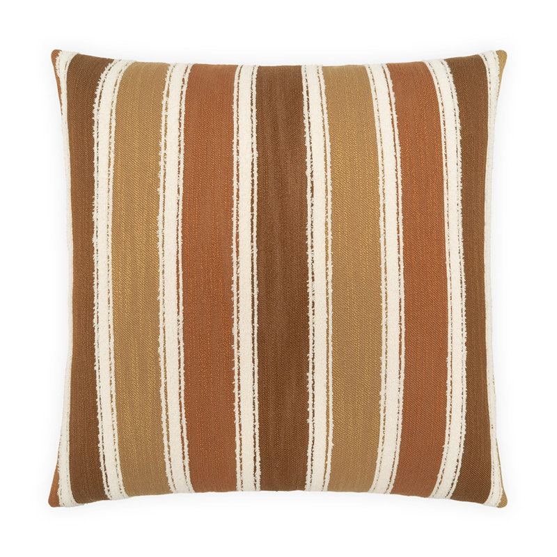 Bolton Throw Pillow, Terracotta, 24"H x 24"W