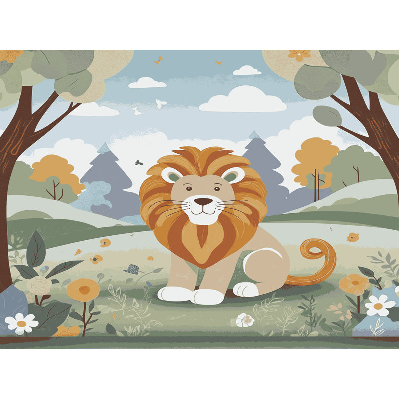 Indigo Safari Washable Cute Animals Kids Rug, Rectangle 2' x 3'