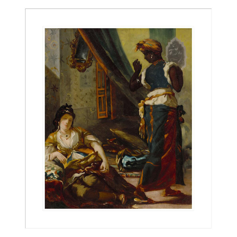 «Women of Algiers» par Eugene Delacroix, impression giclée sur cadre, H 27,38 po x l 23,5 po