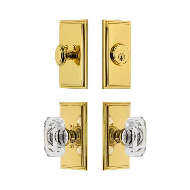Ensemble de portes d'entrée Grandeur Carre, 2.375", Laiton éternel