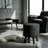 Wetherbee Ottoman Stool with Removable Cotton Cover, Dark Grey