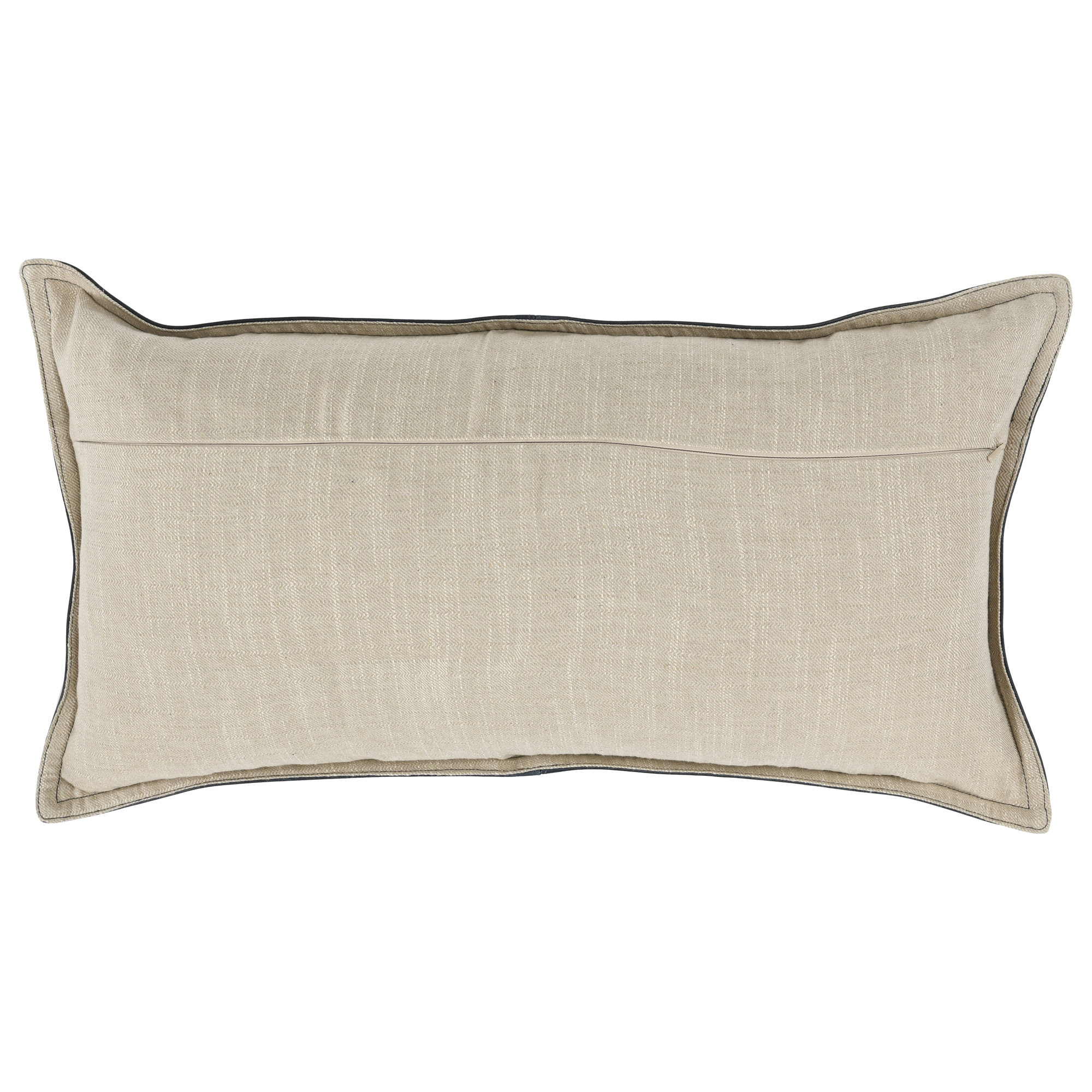 Cutler Leather Accent Pillow, Rectangular, 14" x 26", Forest Green