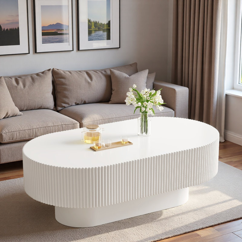 Table basse 48,4 po, Blanc
