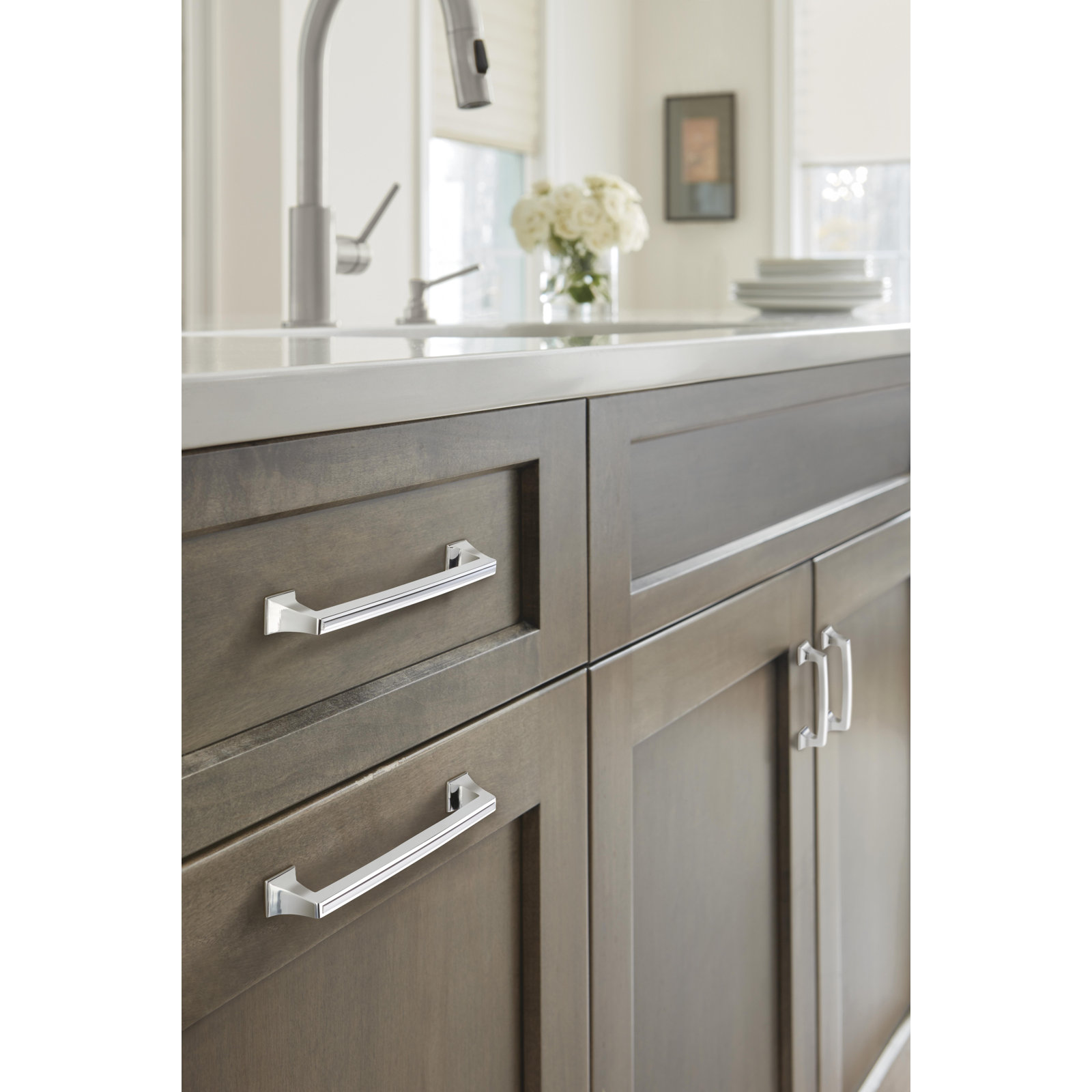 Mulholland Bar Pull, Polished Chrome, 5.0625"