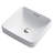 Kraus Elavo White Ceramic Square Drop-in Bathroom Sink with Overflow