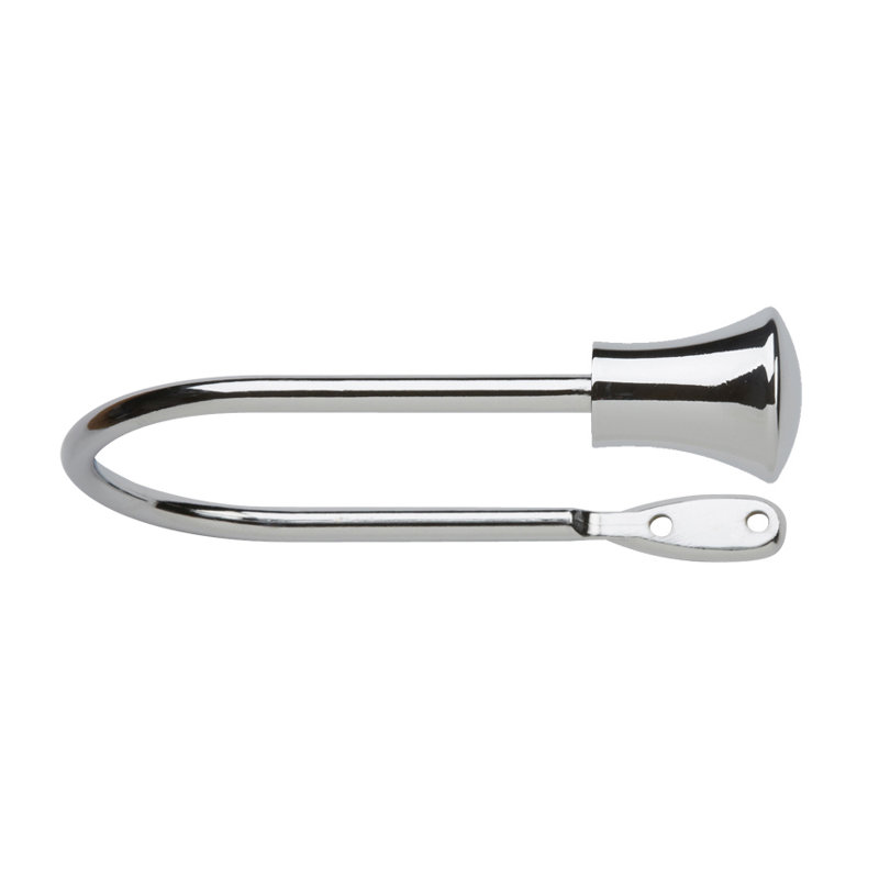 Curtain Holdback, 0.38cm H x 14cm W x 10.70cm D, Black
