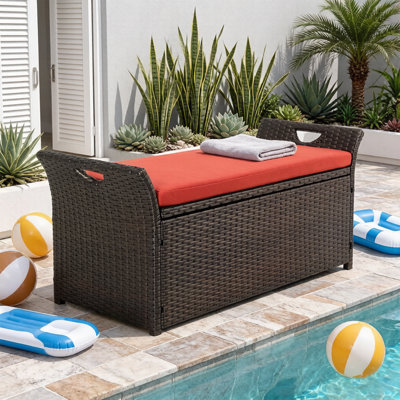Pape Powder Coated Steel Outdoor Bench