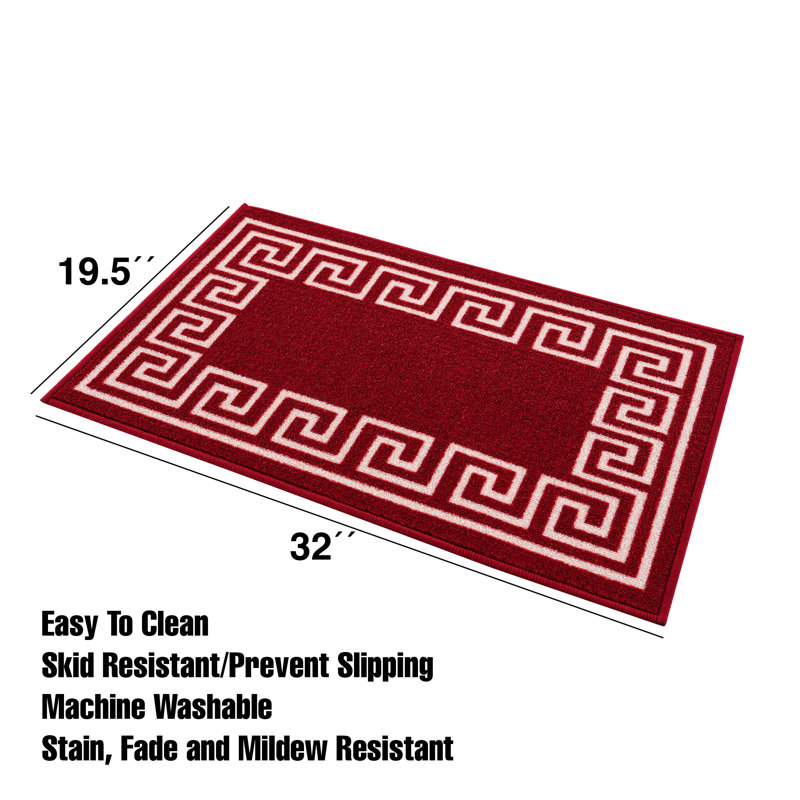 Tapis d'escalier Tyron, Burgundy Red