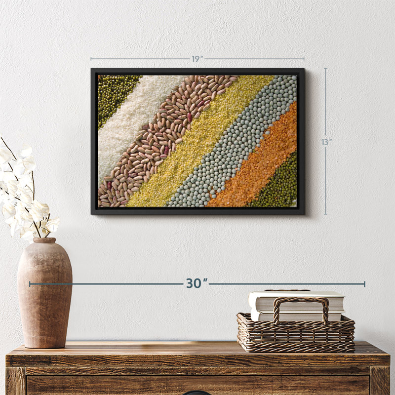 " Colorful Dried Beans ", 13" H x 19" W