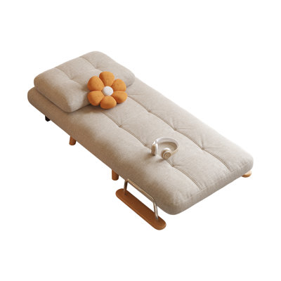 Cette chaise de lit convertible 3-en-1 dispose d'un dossier réglable et convient aux études, aux bureaux ou aux véhicules récréatifs.