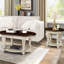 Table basse ovale en bois de 42 po pour le salon Grace, 2 tables en bois massif, beige et lueur, facile à assembler, tablette incluse, Flash, offerte-2058171