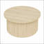 Table basse ronde avec rangement à couvercle rabattable, table de bout moderne pour le salon, durable et élégante-826168405