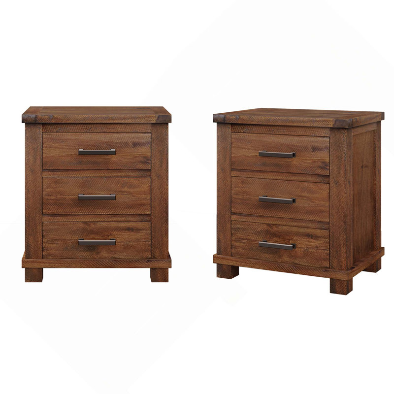 Table de chevet 3 tiroirs Rustic