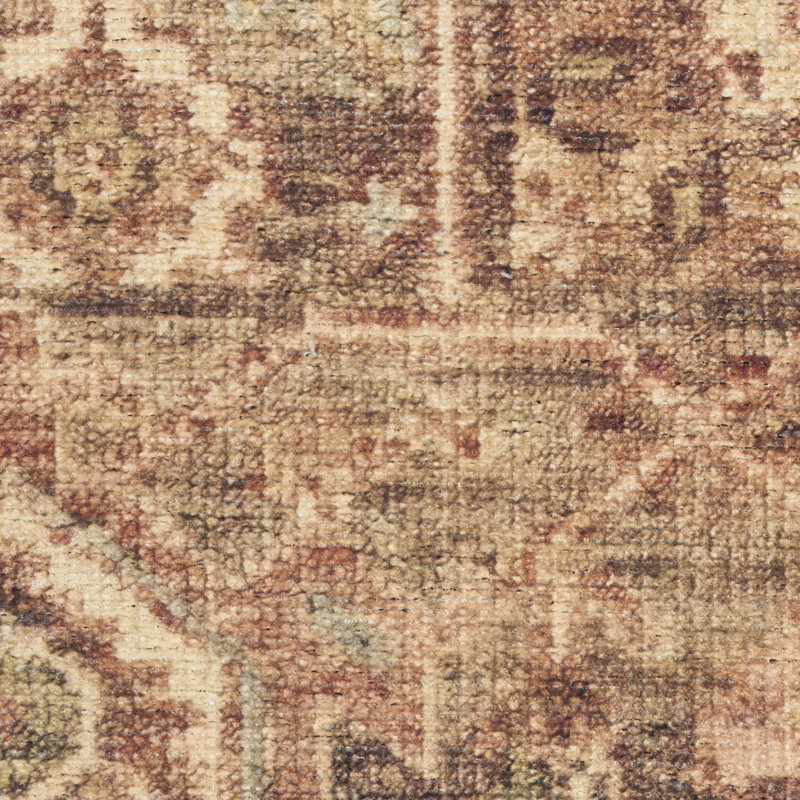 Herkimer Machine Washable Vintage Area Rug, Rectangle 4' x 6'