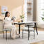 Les chaises de salle à manger rondes, de 2 - Modern Elegance High Foam, Stable Base Black White Room 2 ajoutent une touche chic et élégante à votre maison-104052446