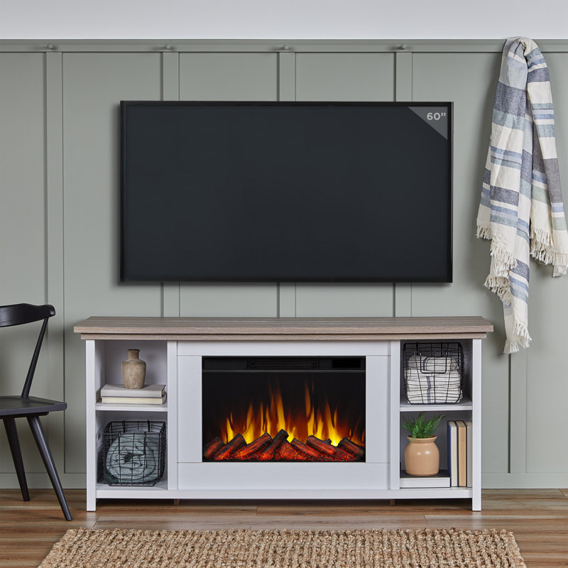 Tramore 62" TV Stand with Electric Fireplace by Real Flame