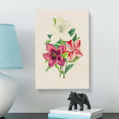 Illustration of Beautiful Flowers - Wrapped Canvas