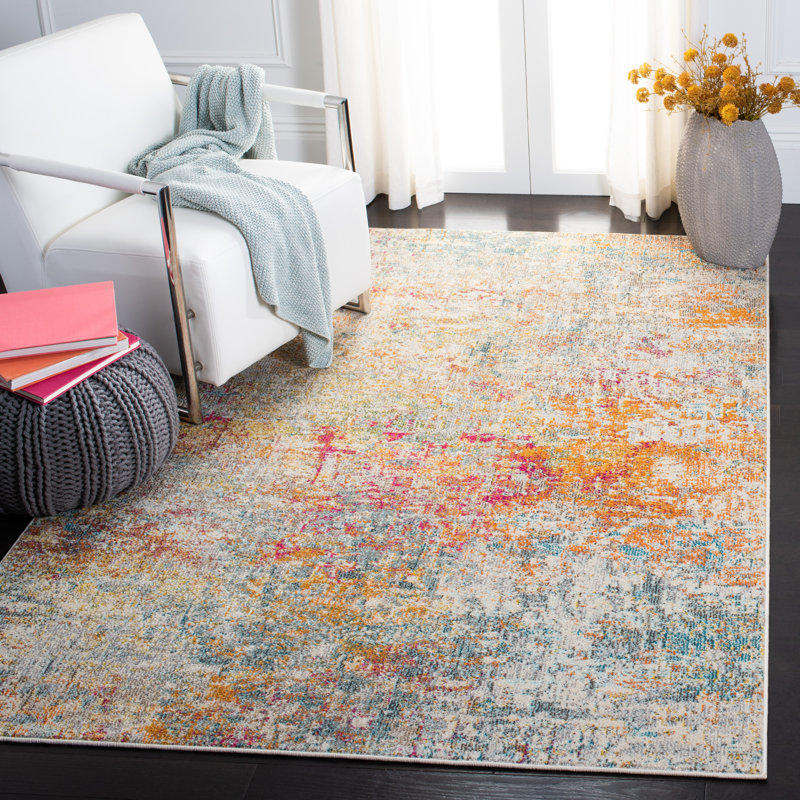 Steelman Abstract Area Rug, Rectangle 160 x 229 cm