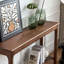 Walnut Solid Wood Rectangular Console Table-851488858
