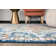 Furtado Oriental Blue/Orange/Yellow Area Rug