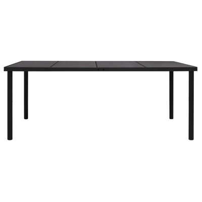 Etheldreda Rectangular Metal Outdoor Dining Table , 90cm cm W cm D