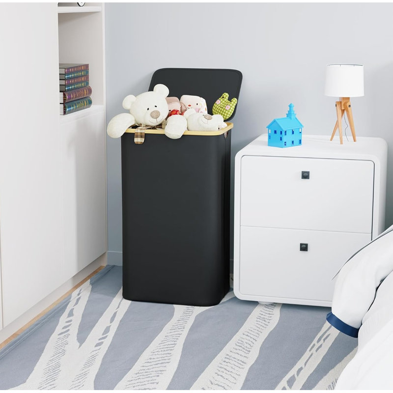 Cabinet Laundry Hamper, Black
