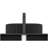 20'' Bathroom Sink, Oval Striped Vessel Ceramic Basin without Faucet, NO Cabinet, Black