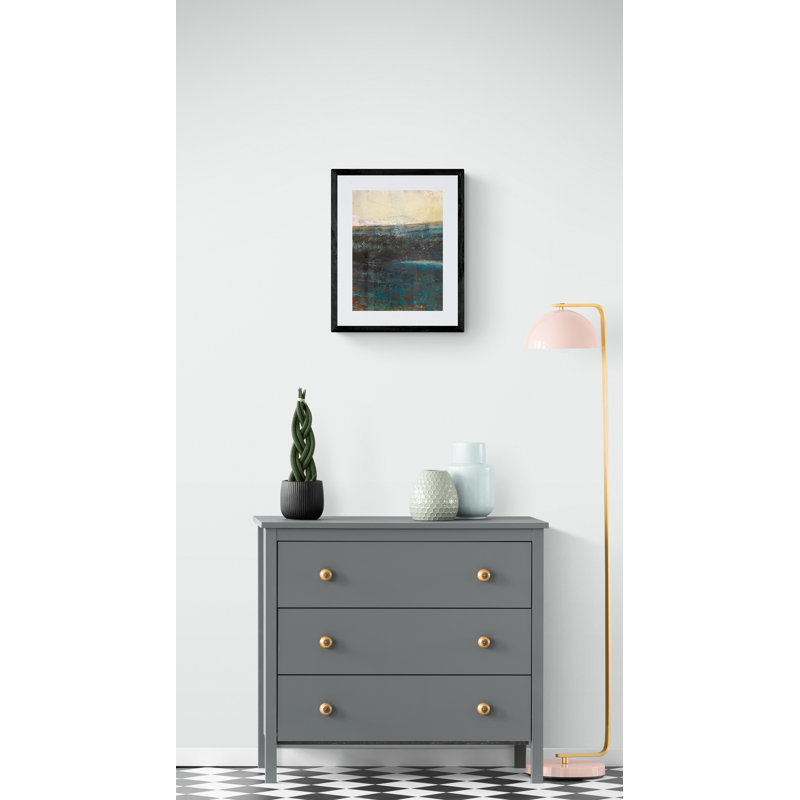 Deep End Print by Victoria Primicias, Black Framed Paper, 21.2" H x 17.2" W