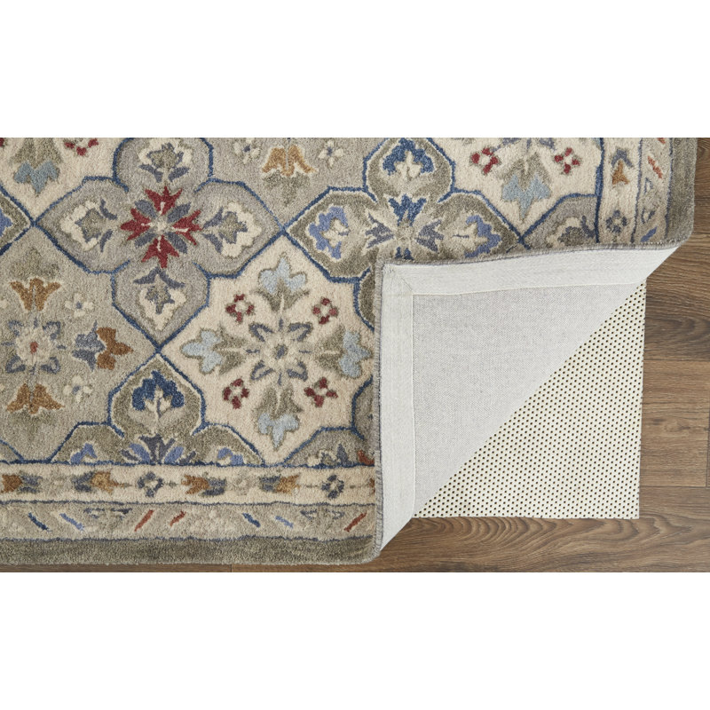 Azalea Hand Tufted Wool Oriental Area Rug, Rectangle 5' x 8'