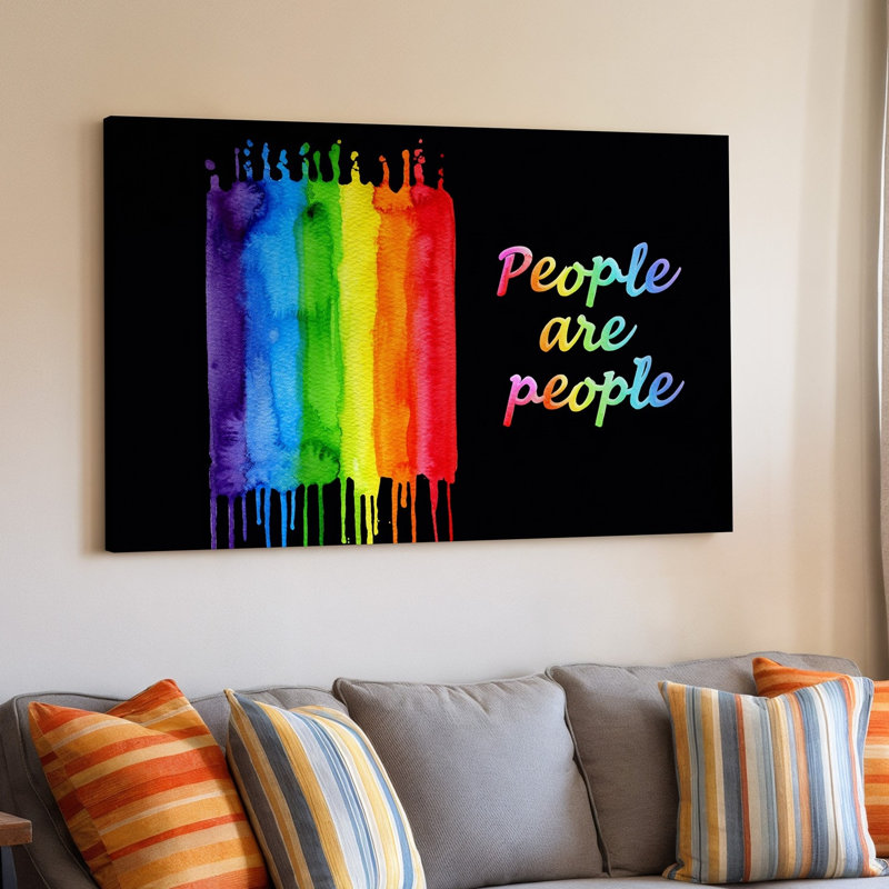 Toile, création d'une œuvre d'art abstraite mettant en vedette une éclaboussure verticale vibrante d'art mural aux couleurs de l'arc-en-ciel