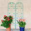 Paquet de 4 treillis de jardin en métal 71 po x 19,7 po antirouille pour plantes grimpantes