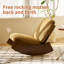 Chaise berçante confortable, fauteuil oscillant rembourré de haute qualité, structure en bois massif, parfaite pour une chaise d'appoint-1625173976