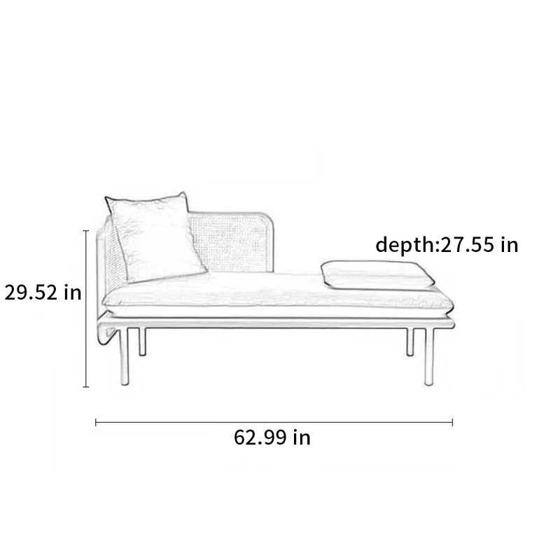 Chaise longue rembourrée Amarae
