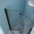 Matte Black 30"W X 72"H Shower Door. 1/4" Thick Tempered Glass. Water-, Space, Adjustable Bathroom Interior Isolation Barrier Door Cubicle