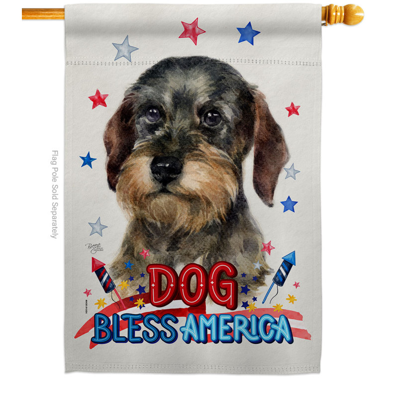 Double Sided 40'' H x 28'' W Polyester Animal House Flag