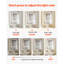 Armoire à pharmacie éclairée avec miroir, encastré ou mural 20 x 26 po, armoire de toilette à DEL à intensité variable 3 couleurs avec miroir double-face, tablettes réglables, fonction anti-buée à mémoire de forme