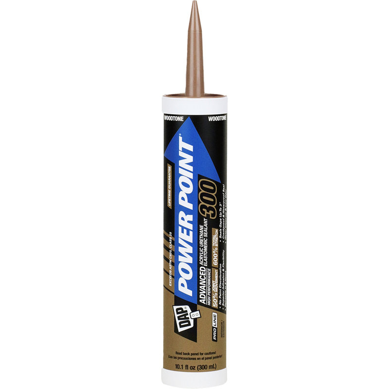 Scellant élastomère acrylique en uréthane Powerpoint 300 DAP 18941 10 oz Woodtone - 12PK